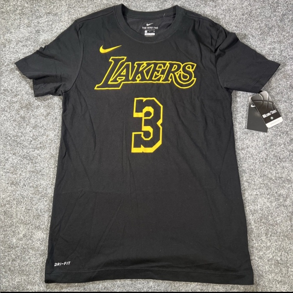Nike Anthony Davis Los Angeles Lakers T-Shirt # 3 Size Large Men’s New With Tags